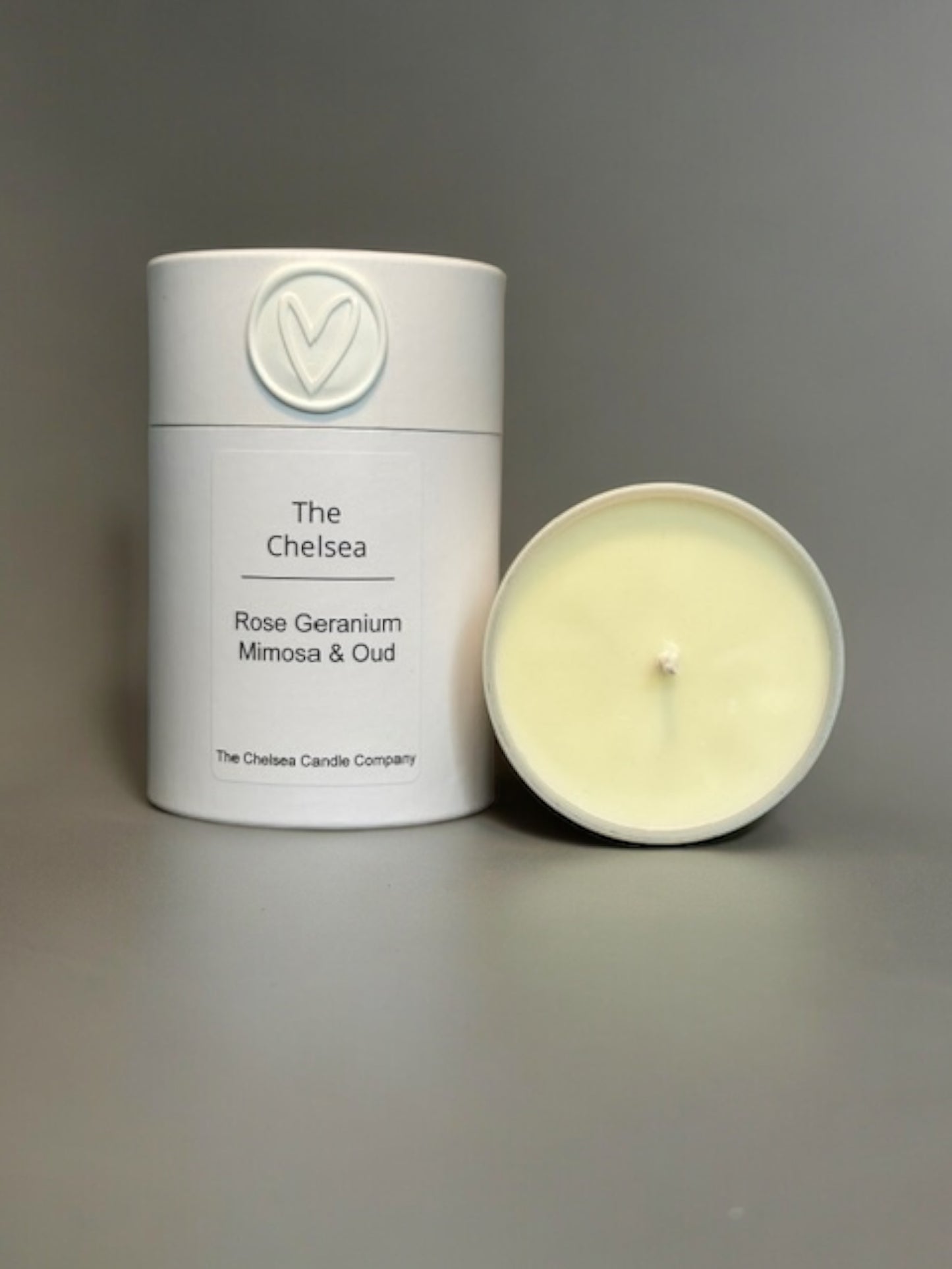 The Chelsea Candle - Rose Geranium, Oud & Mimosa